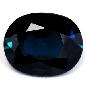 Szafir 3,52 ct, morski, szlif owalny