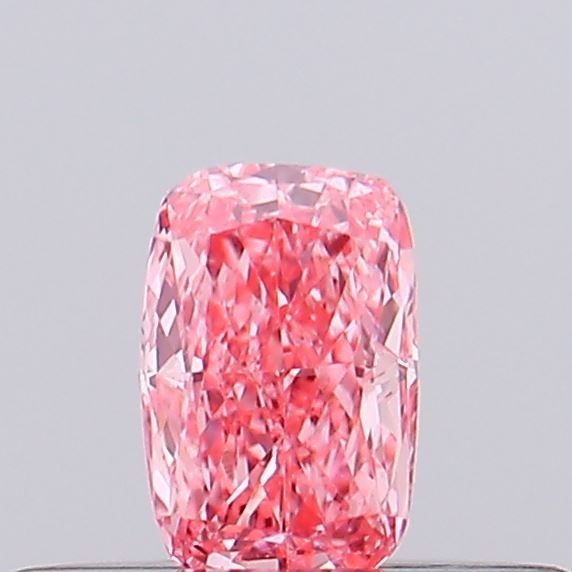 0.15 CT Fancy Vivid Pink CUSHION BRILLIANT