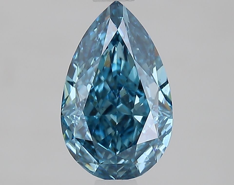 1.23 CT Fancy Vivid Blue PEAR