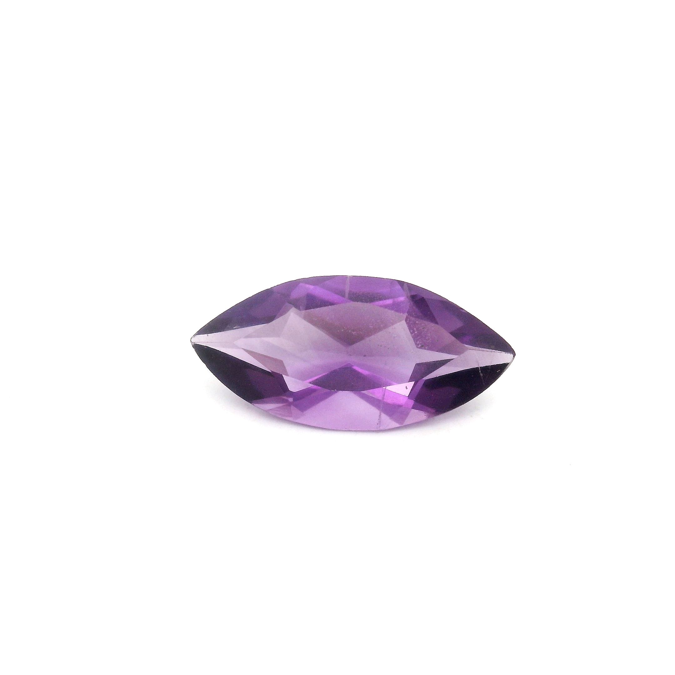 Ametyst 1,26 ct, purpurowy, szlif markiza