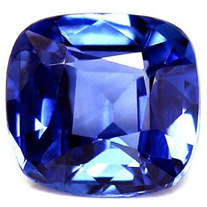 Szafir 1,24 ct, niebieski, szlif cushion