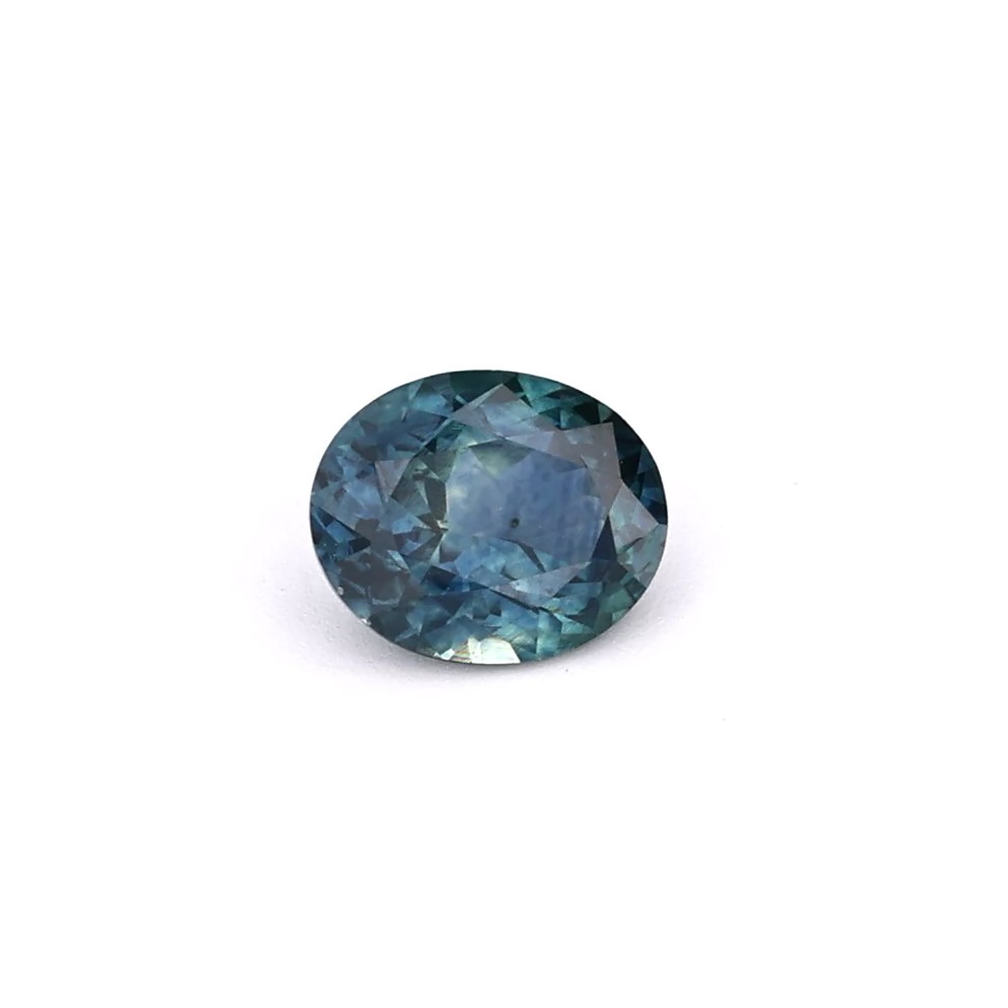 SAPPHIRE FACETED 0.84ct GREEN Blue Green EC UNITEDSTATES HEATED