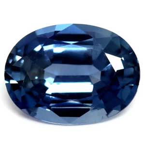 Szafir 1,41 ct, niebieski, szlif owalny