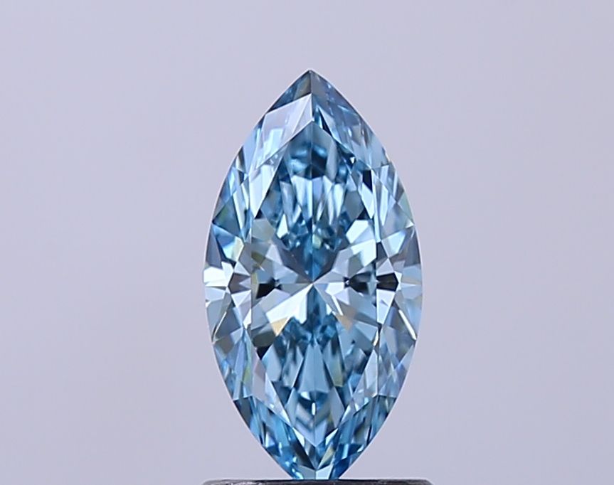 1.04 CT Fancy Vivid Blue MARQUISE