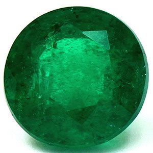 Szmaragd 1,27 ct, zielony, szlif okrągły