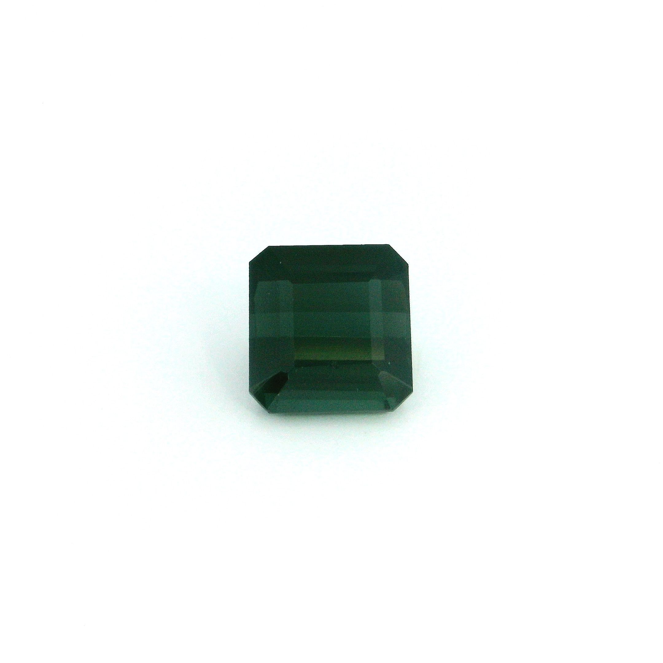 Turmalin 1,58 ct, zielony, szlif ośmiokątny