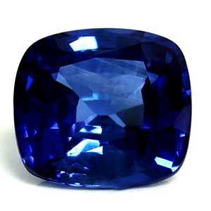 Szafir 1,27 ct, niebieski, szlif cushion