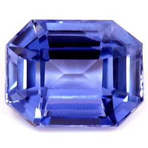 Szafir 1,45 ct, niebieski, szlif szmaragdowy