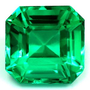 Szmaragd 1,49 ct, zielony, szlif szmaragdowy