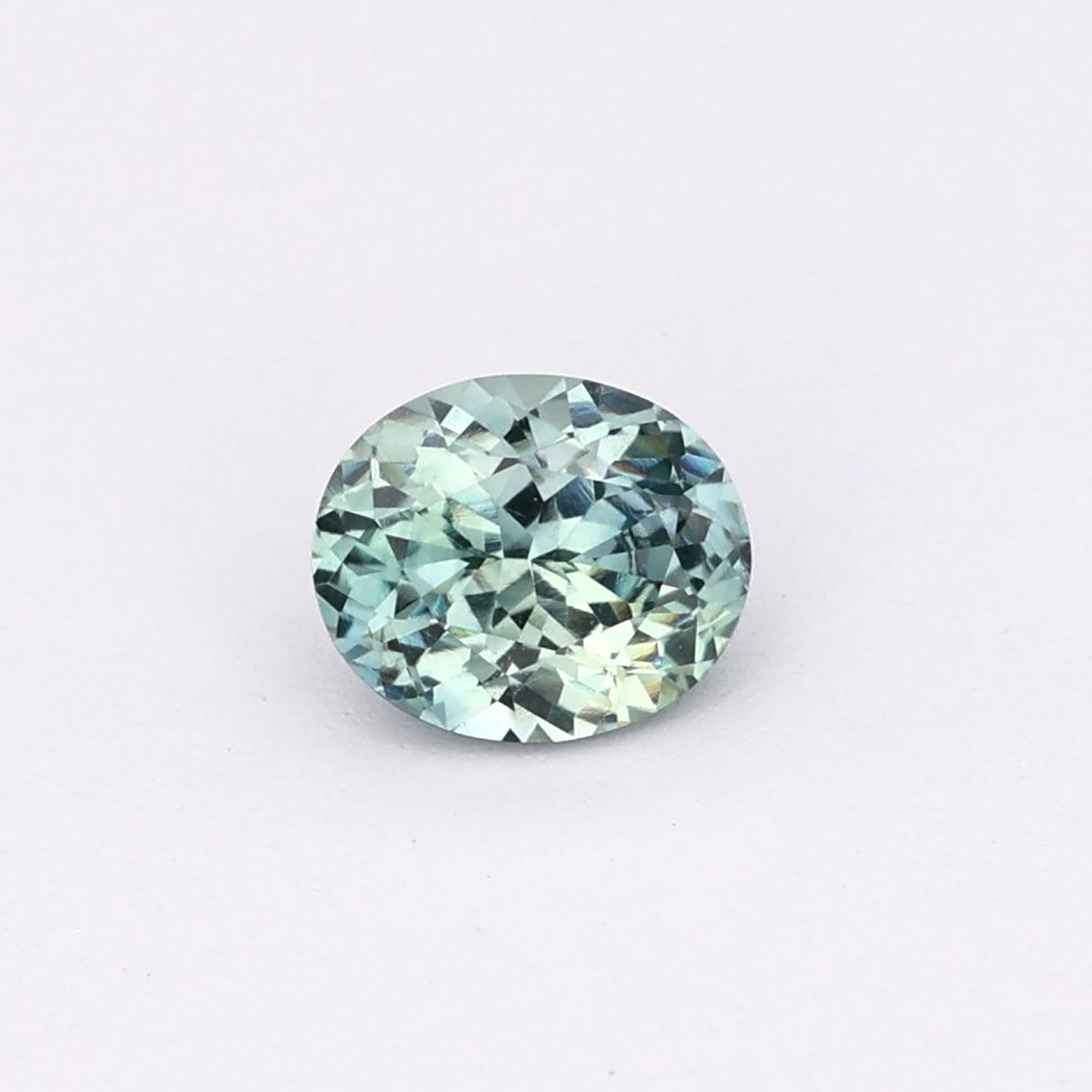 SAPPHIRE FACETED 0.79ct GREEN Blue Green EC UNITEDSTATES HEATED