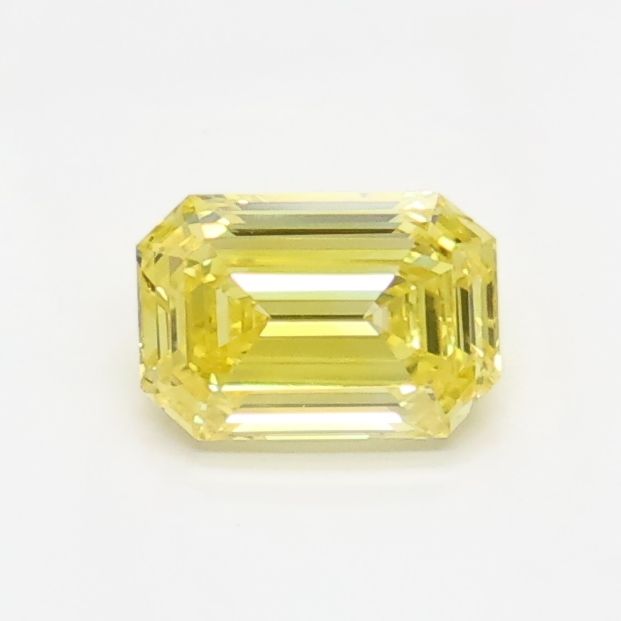 0.58 CT Fancy Vivid Yellow EMERALD
