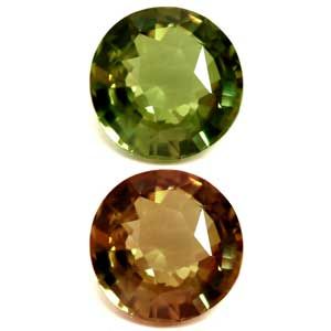 Aleksandryt 2,12 ct, zielony, szlif okrągły