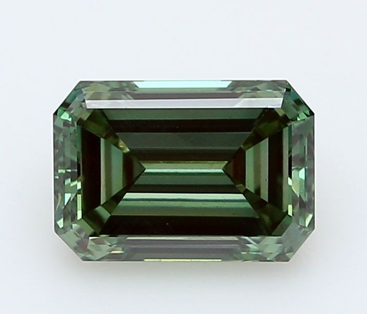 0.78 CT Fancy Vivid Green EMERALD