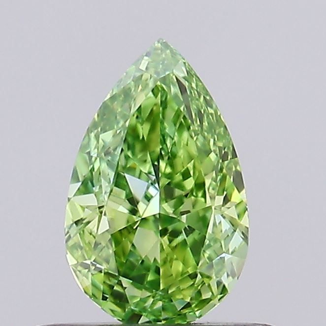 0.48 CT Fancy Vivid Green PEAR