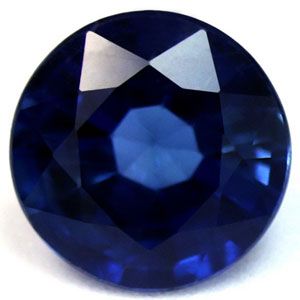 Szafir 1,02 ct, niebieski, szlif okrągły