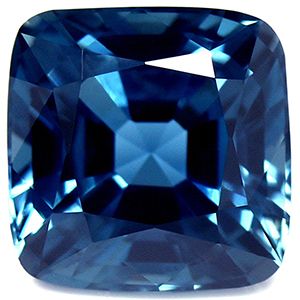 Szafir 3,85 ct, niebieski, szlif cushion