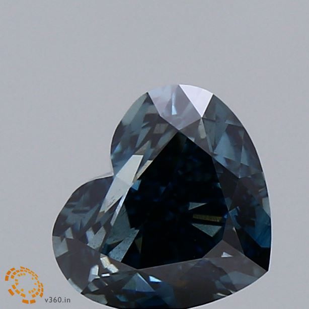 1.5 CT Fancy Deep Blue HEART
