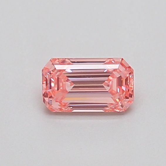 0.35 CT Fancy Orangey Pink EMERALD