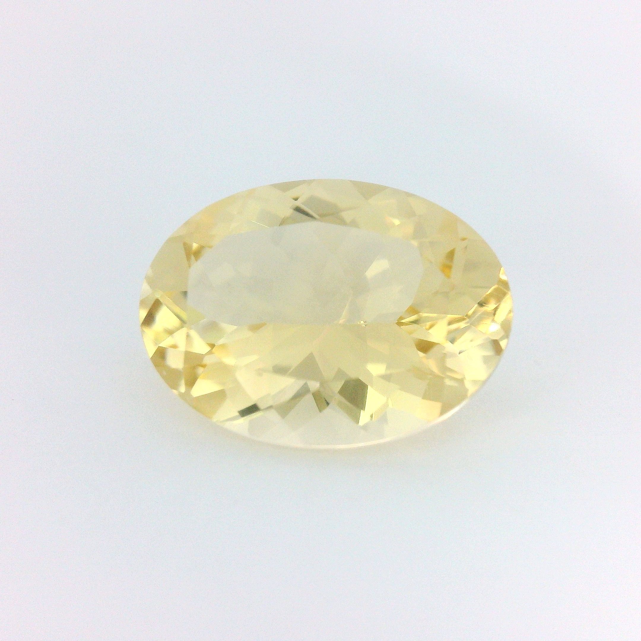 Heliodor 5,36 ct, żółty, szlif owalny