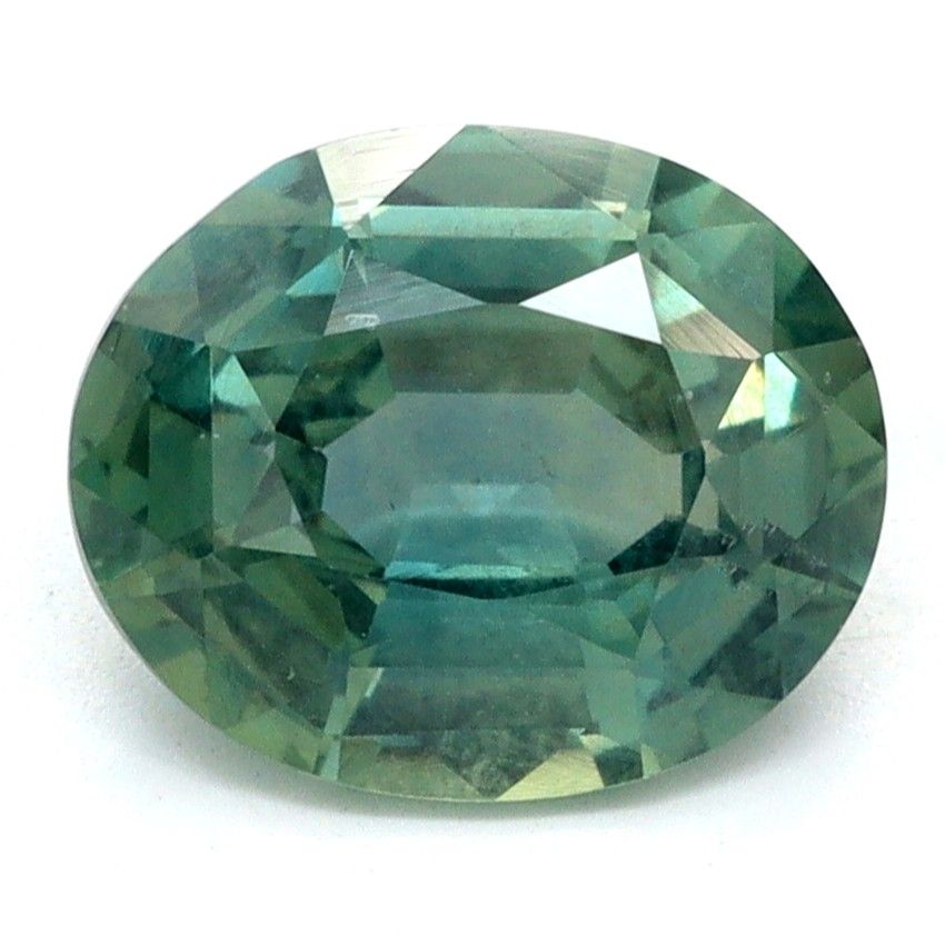Szafir 1,37 ct, morski, szlif owalny