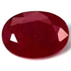 Rubin 2,48 ct, czerwony, szlif owalny