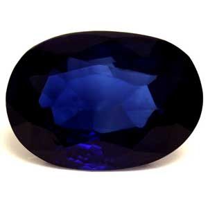 Szafir 1,74 ct, niebieski, szlif owalny