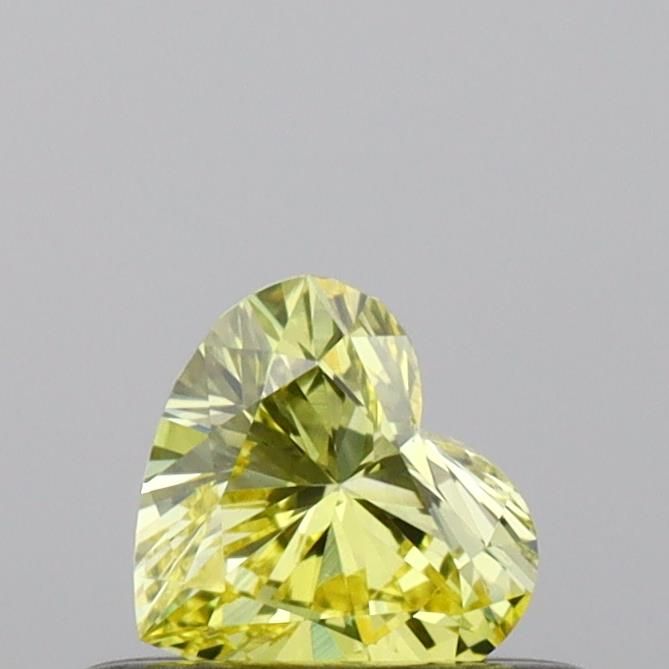 0.3 CT Fancy Vivid Yellow HEART