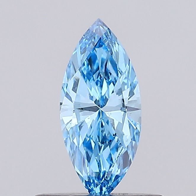 0.43 CT Fancy Vivid Blue MARQUISE