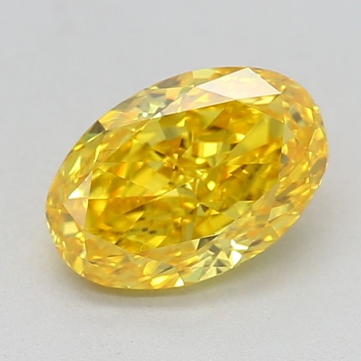 0.7 CT Fancy Vivid Yellow OVAL