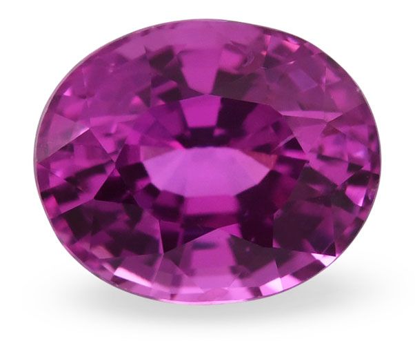Szafir 1,66 ct, różowy, szlif owalny