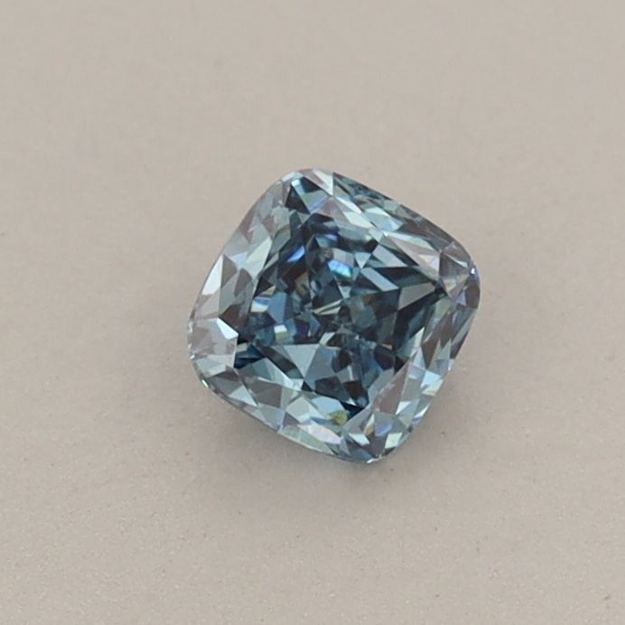 0.33 CT Fancy Vivid Blue CUSHION MODIFIED