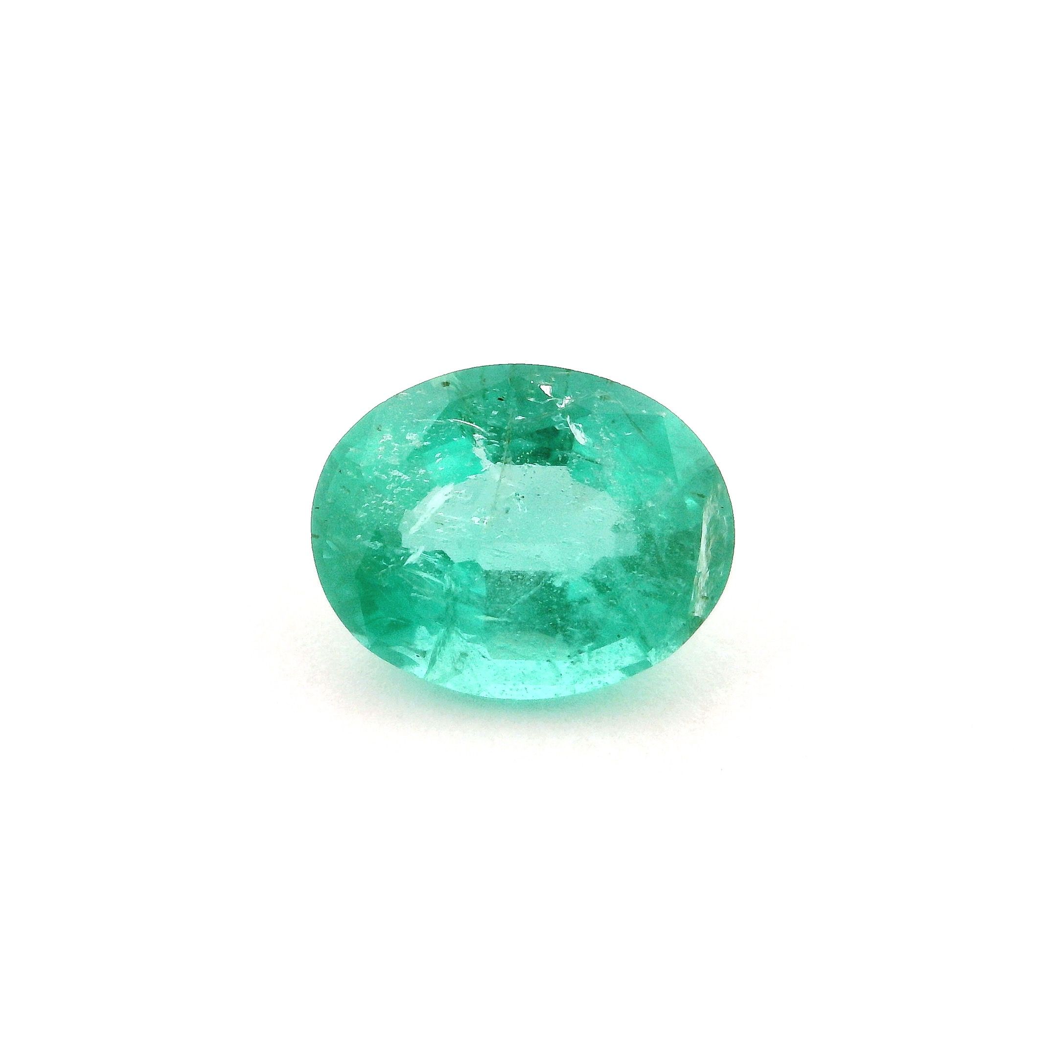 Szmaragd 2,45 ct, zielony, szlif owalny