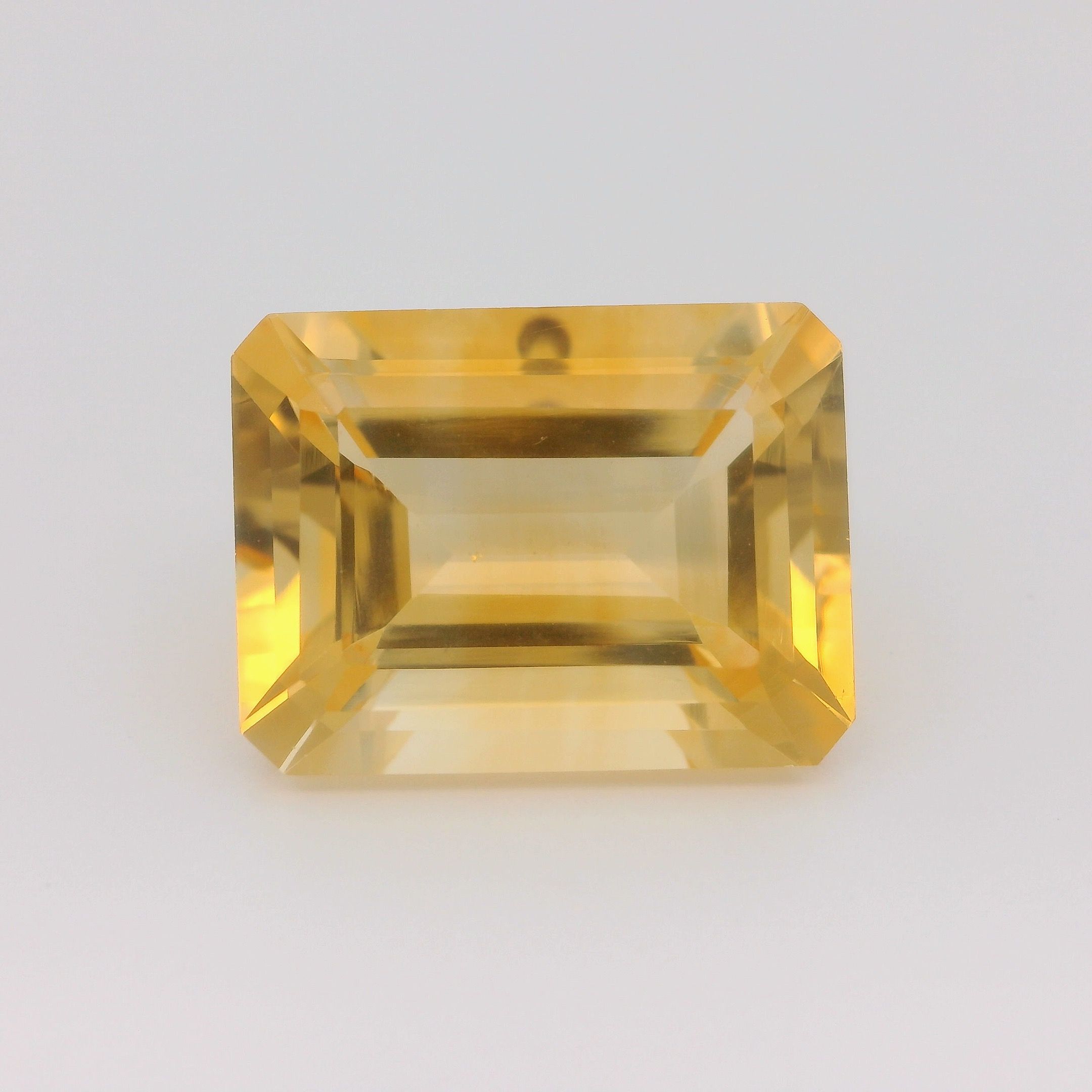 Cytryn 11,30 ct, żółty, szlif ośmiokątny