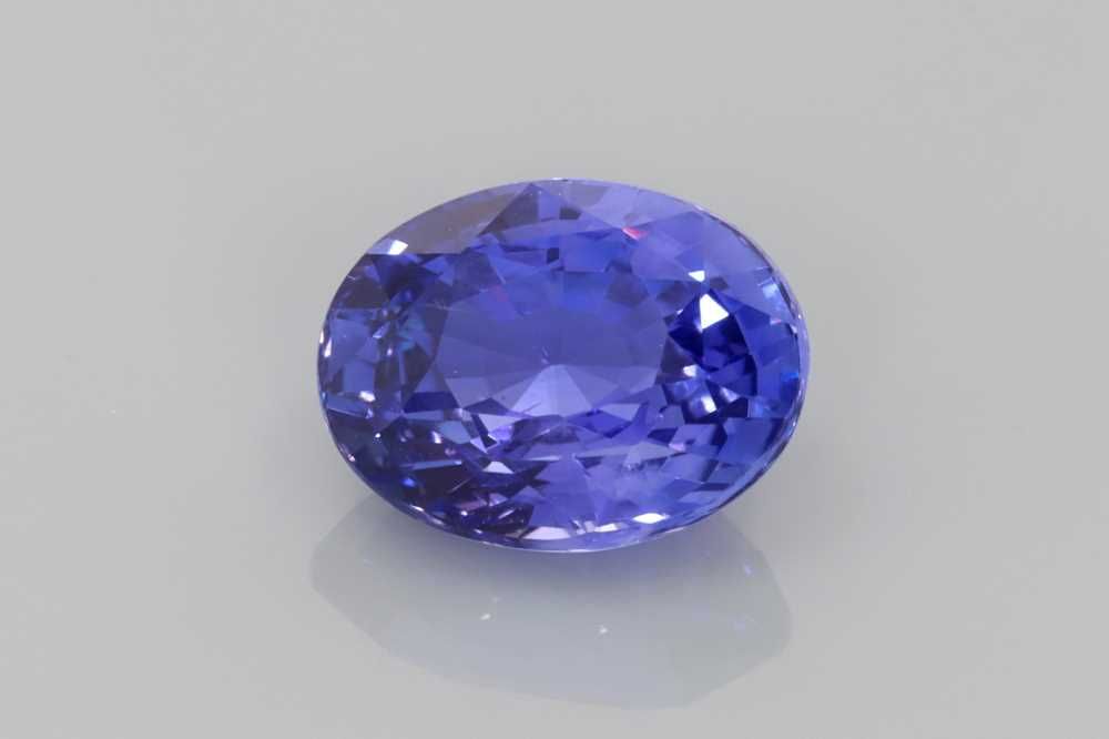 3.07 Carat Vivid Purple Oval Sapphire