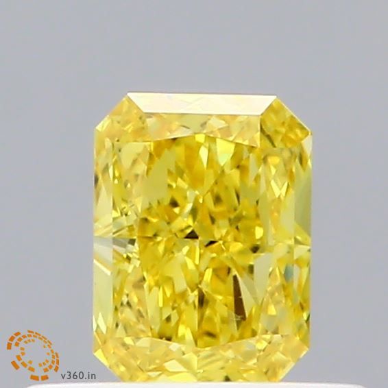 0.44 CT Fancy Vivid Yellow RADIANT