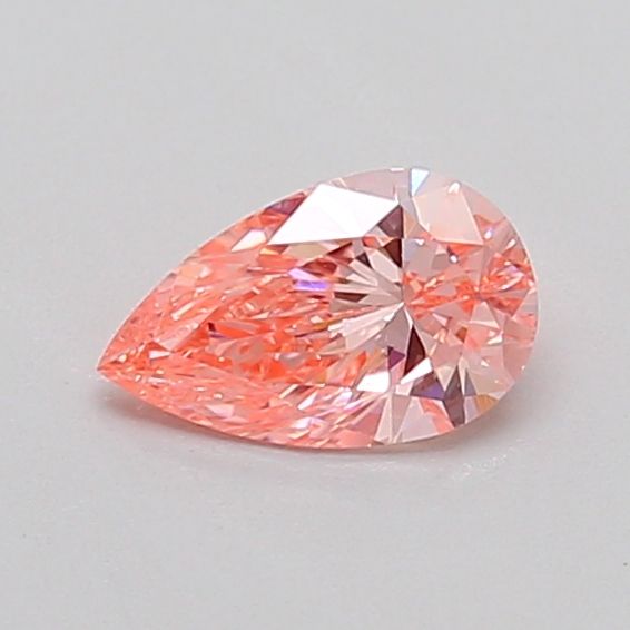 0.4 CT Fancy Intense Orangey Pink PEAR
