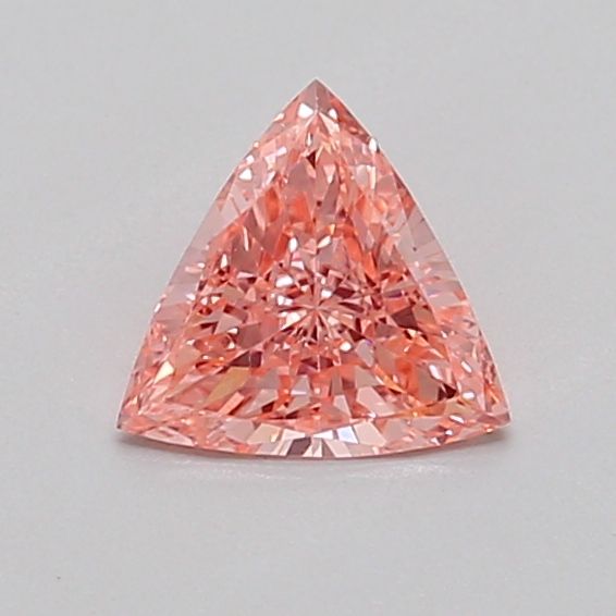0.38 CT Fancy Intense Orangey Pink TRILLIANT