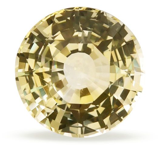 Szafir 4,31 ct, żółty, szlif okrągły