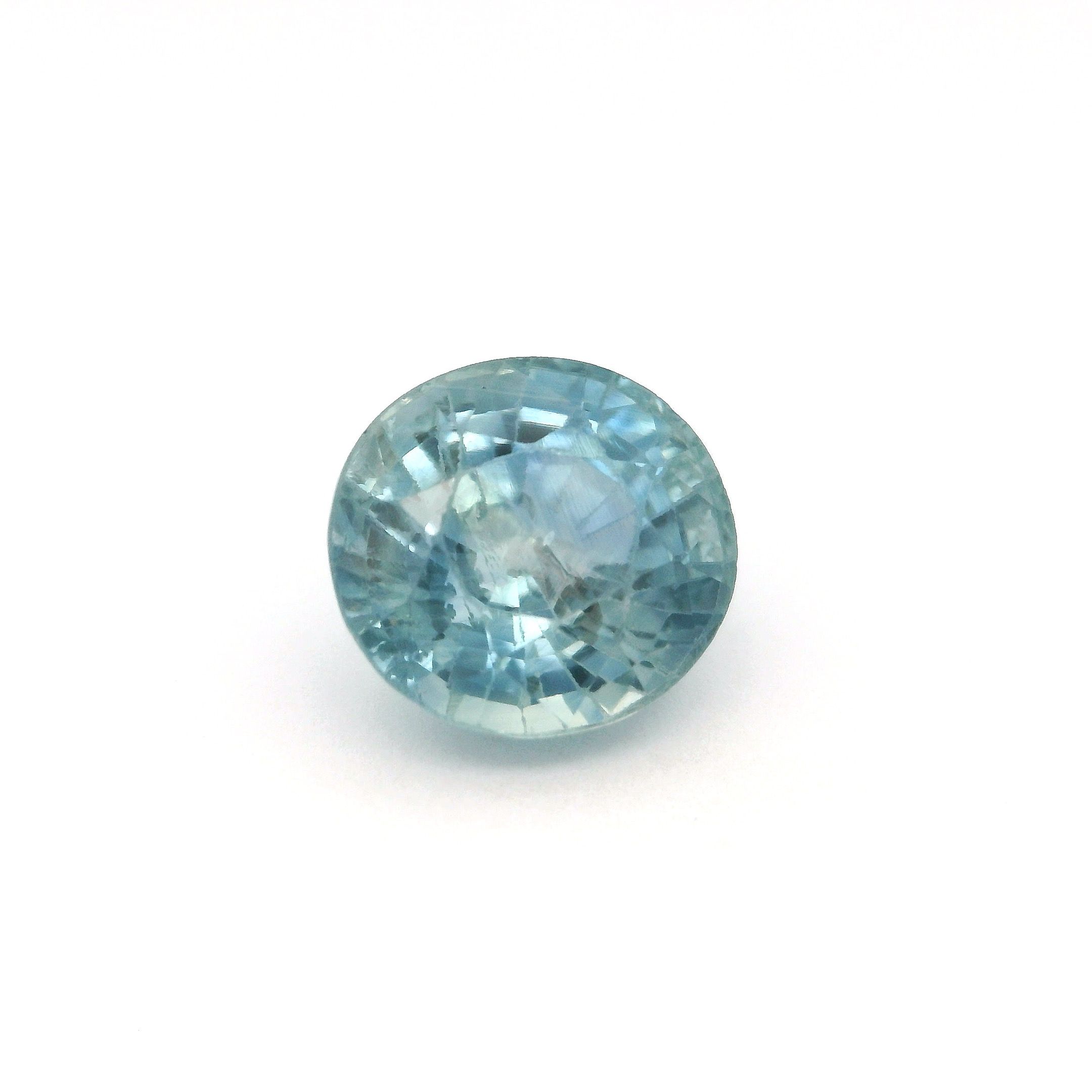 Szafir 5,07 ct, niebieski, szlif owalny