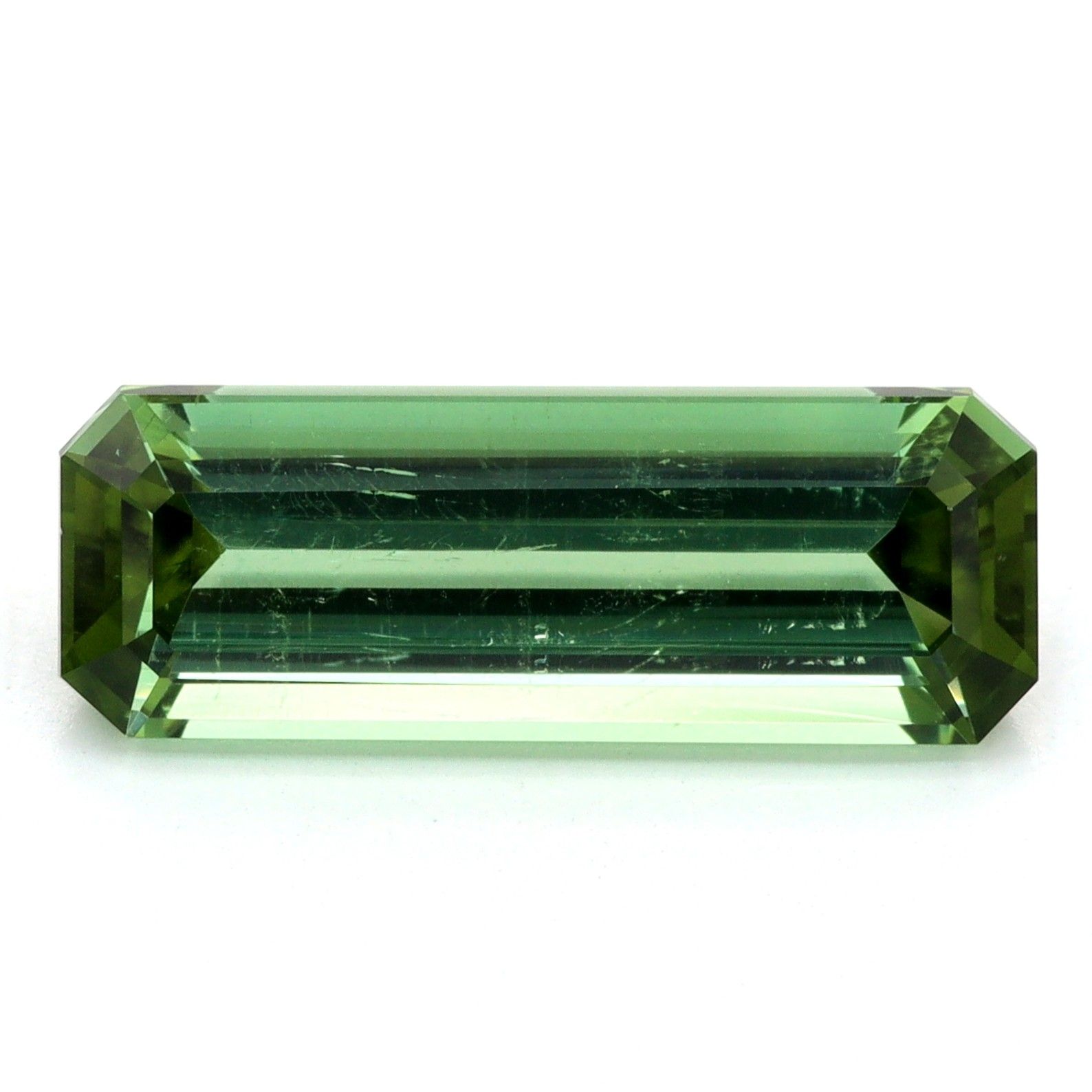 Turmalin 2,72 ct, zielony, szlif szmaragdowy