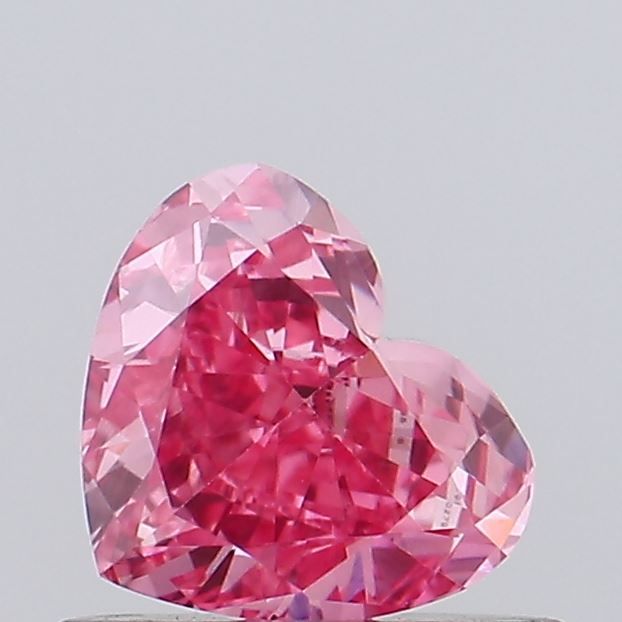0.49 CT Fancy Vivid Pink HEART