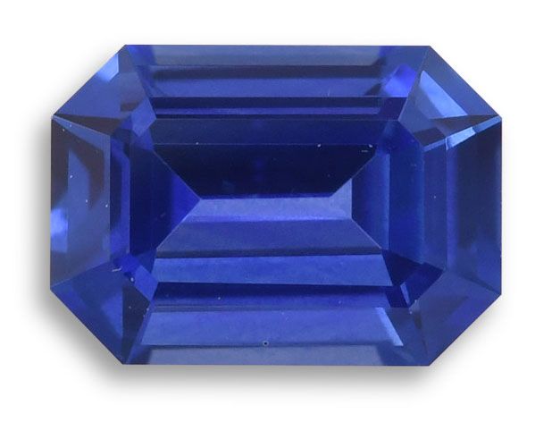 Szafir 1,09 ct, niebieski, szlif szmaragdowy