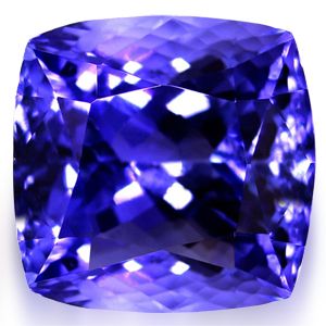 Tanzanit 2,59 ct, niebieski, szlif cushion