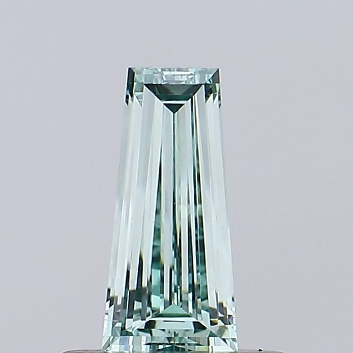 0.42 CT Fancy Intense Green TAPERED BAGUETTE