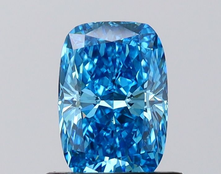 1.02 CT Fancy Vivid Blue CUSHION BRILLIANT