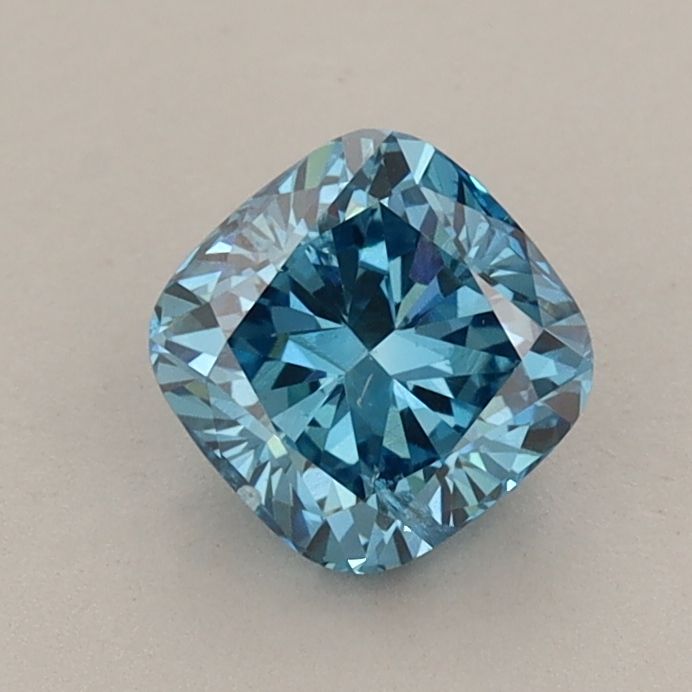 0.89 CT Fancy Vivid Blue CUSHION MODIFIED