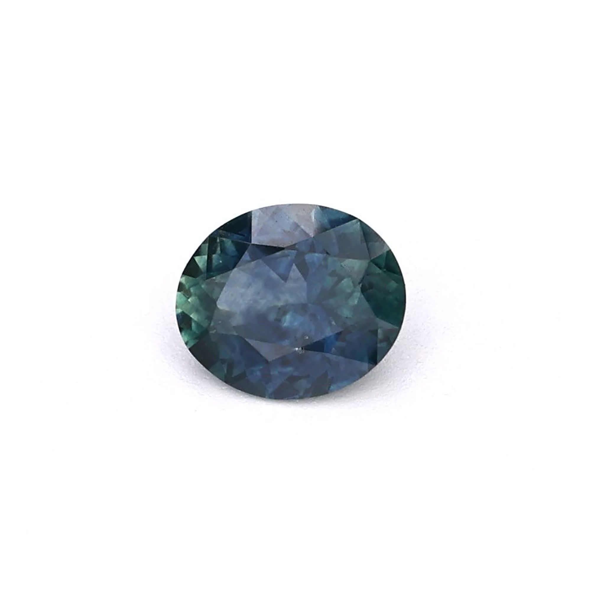 SAPPHIRE FACETED 0.91ct GREEN Blue Green EC UNITEDSTATES HEATED