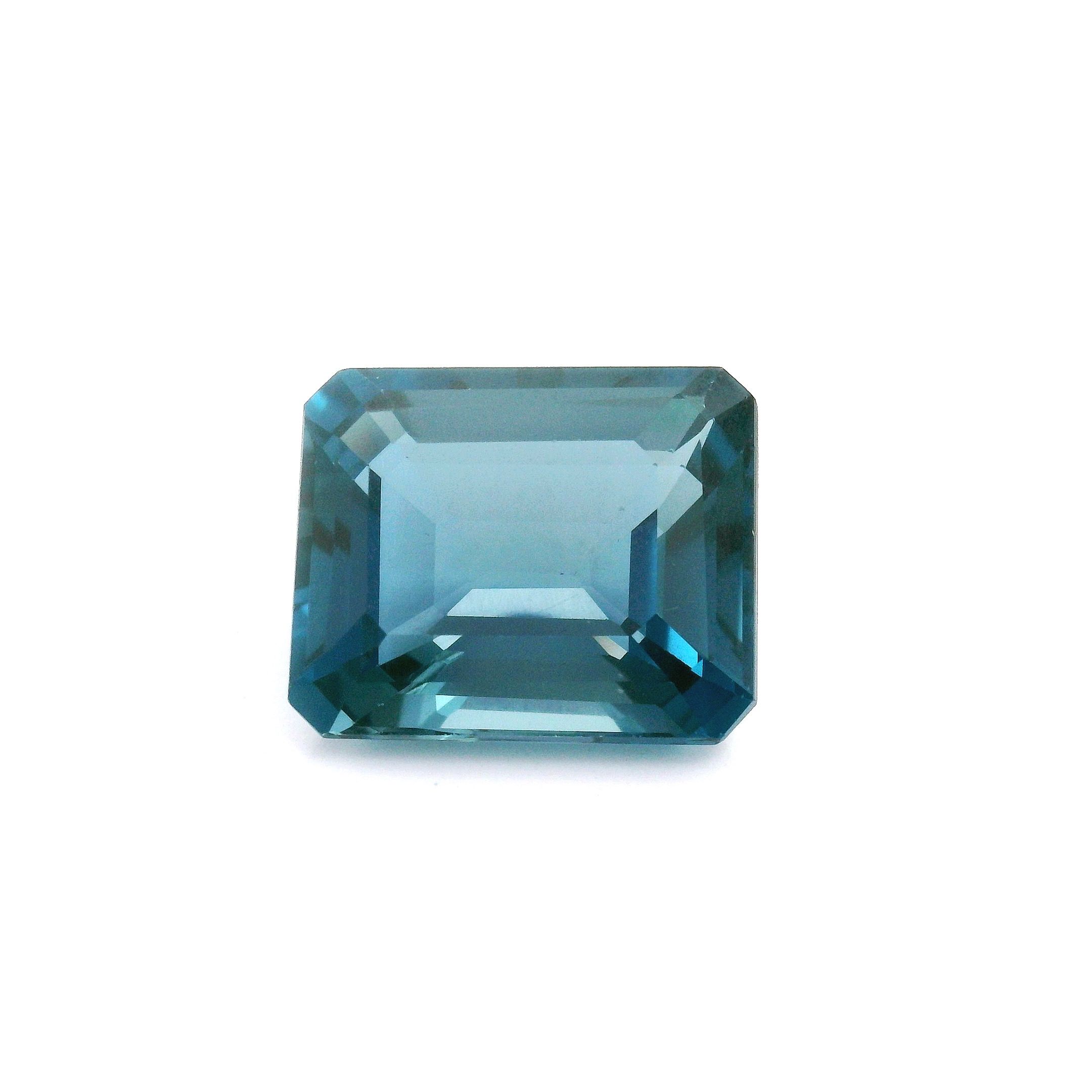 Topaz 11,25 ct, niebieski, szlif ośmiokątny