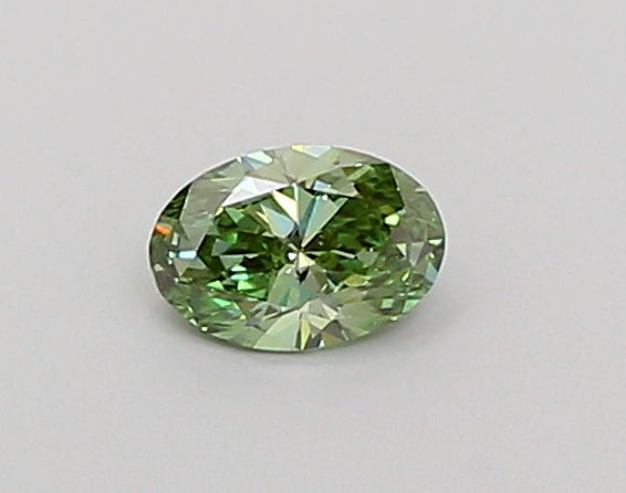 0.46 CT Fancy Vivid Green OVAL
