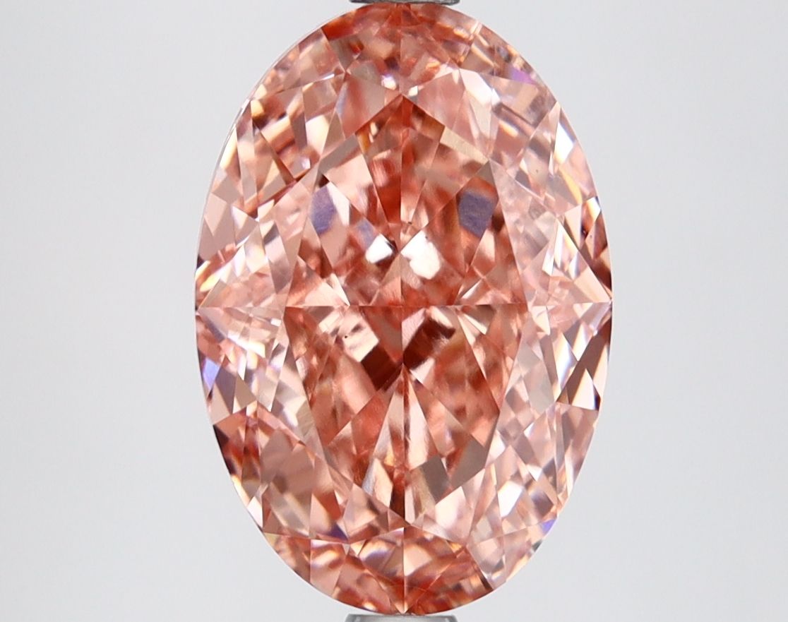 OVALE 4.2ct FANCY VIVIDO ROSA VS1  EX EX DEBOLE